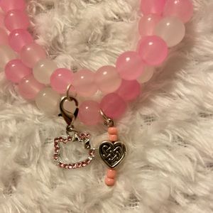 Love forever bracelet set 💌 hello kitty bling & Celtic knot charm+ love beads